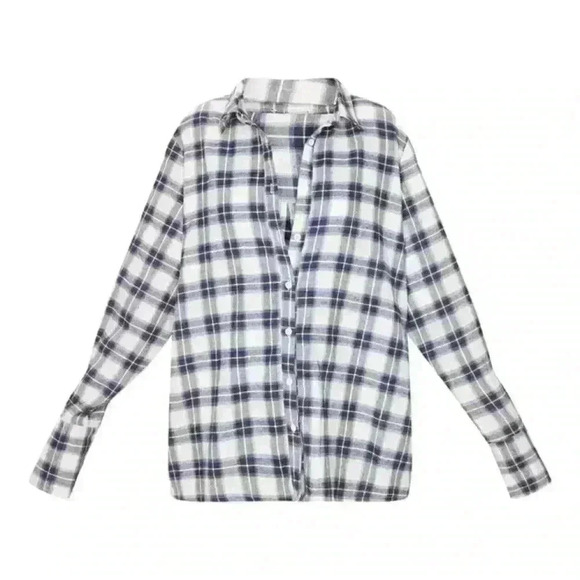 PrettyLittleThing Tops - PLT OVERSIZED FLANNEL SHIRT